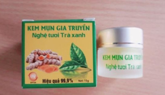 Thu hồi kem trị mụn gia truyền tự ý lưu thông khi chưa được cấp phép