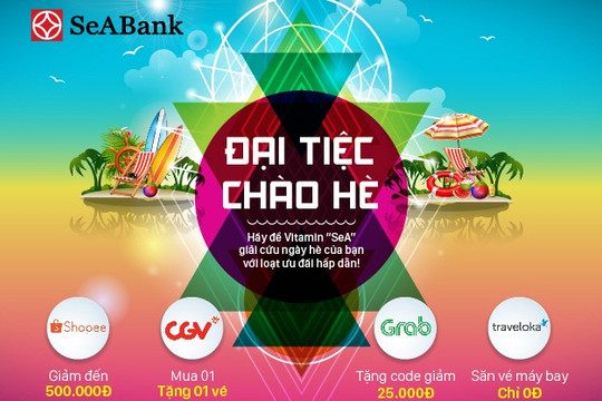 Nhận ngay ưu đãi hấp dẫn tại CGV, Traveloka, Grab, Shopee với thẻ quốc tế Seabank