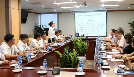 Cục Kỹ thuật an toàn và Môi trường công nghiệp Bộ Công Thương làm việc với EVNNPC