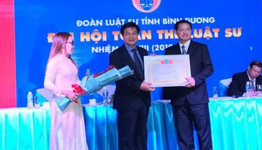 Đoàn luật sư tỉnh Bình Dương vươn lên thứ sáu trong cả nước