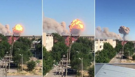 Chuyển động thế giới 25/6: Nổ kho đạn dược kinh hoàng, Kazakhstan sơ tán 44.000 người