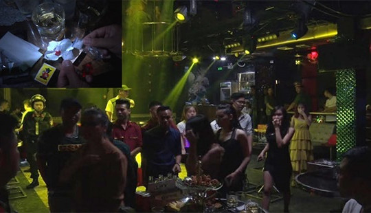 Hàng chục nam nữ thanh niên sử dụng ma túy trong quán bar