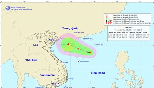 Áp thấp nhiệt đới có khả năng gây mưa to đến rất to