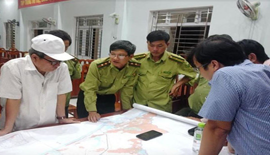Nhiều héc ta rừng bị thiêu rụi trong đêm