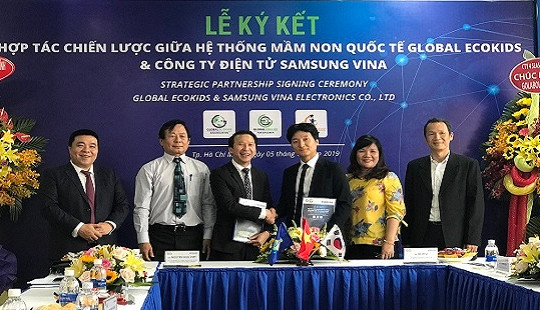 Global Ecokids và Samsung đưa công nghệ thông minh vào giáo dục mầm non