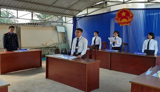 Chi đoàn TAND tỉnh Tây Ninh tổ chức phiên tòa giả định trong chiến dịch Kỳ nghỉ hồng 2019