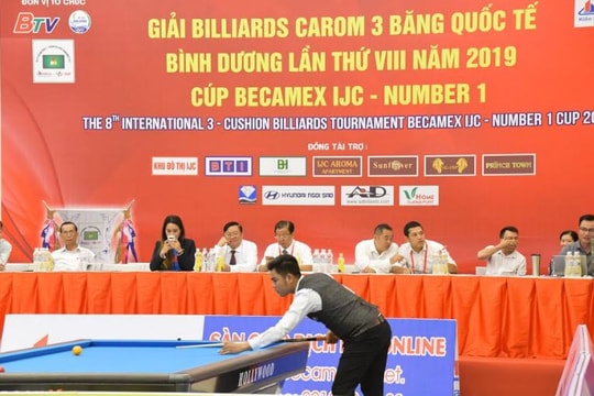 Nước tăng lực Number 1 tiếp tục đồng hành cùng Giải Billiards Carom 3 băng quốc tế Bình Dương