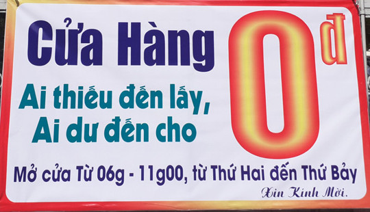 Cửa hàng “0 đồng”, ai thiếu đến lấy, ai dư đến cho