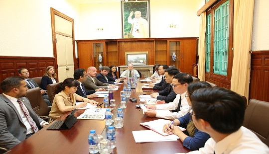 Phó Chánh án TANDTC Nguyễn Trí Tuệ tiếp Điều phối viên thực thi quyền sở hữu trí tuệ của Hoa Kỳ