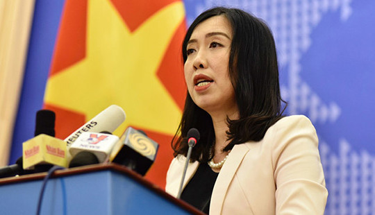 Việt Nam lên tiếng về diễn biến gần đây ở Biển Đông