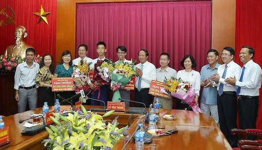 Nam sinh Hải Phòng đạt Huy chương vàng quốc tế được thưởng 500 triệu đồng