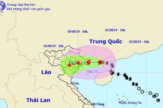 Chiều tối nay bão số 3 đổ bộ Quảng Ninh-Thái Bình