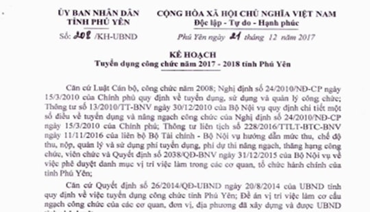 Khởi tố chuyên viên Sở Nội vụ làm lộ đề thi công chức