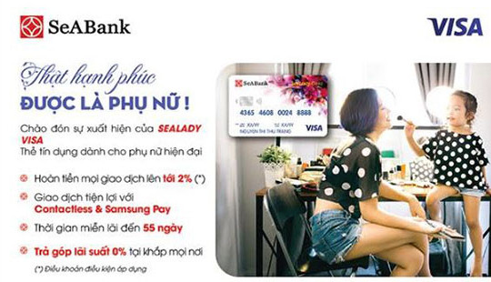 SeABank ra mắt thẻ SeALady Cashback Visa