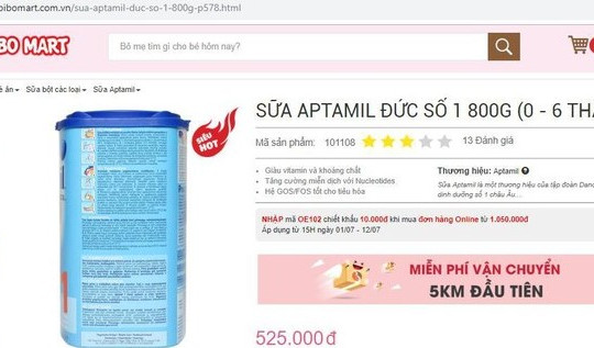 Bibomart bị Thanh tra Bộ Y tế xử phạt hàng chục triệu đồng