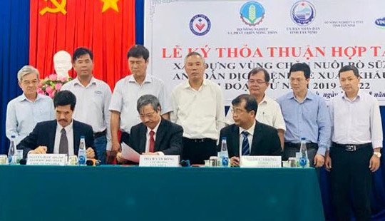 Vinamilk tham gia xây dựng vùng chăn nuôi bò sữa an toàn dịch bệnh theo quy định tổ chức thú y thế giới