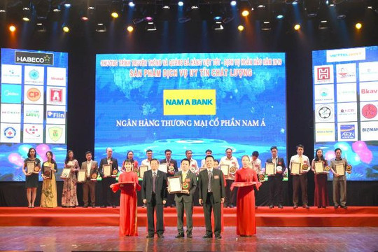 Happy Card và Happy Lady của Nam A Bank lọt top 20 sản phẩm chất lượng cao