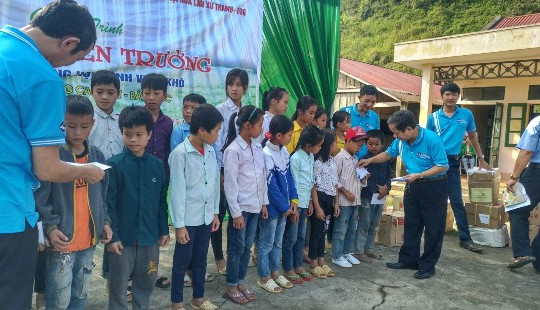 Lan tỏa yêu thương ở Trường phổ thông Cao Sơn