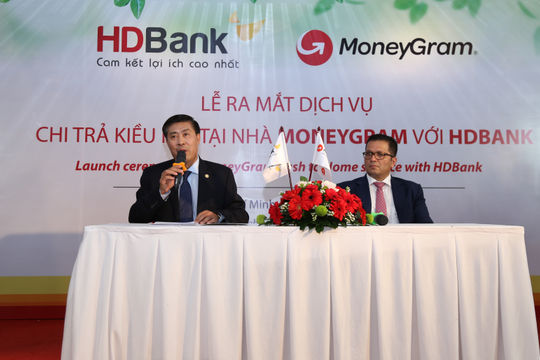 HDBank và MoneyGram hợp tác triển khai dịch vụ chi trả kiều hối tại nhà