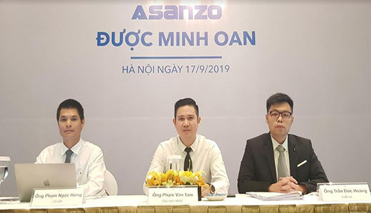 Công ty Asanzo họp báo công bố được minh oan