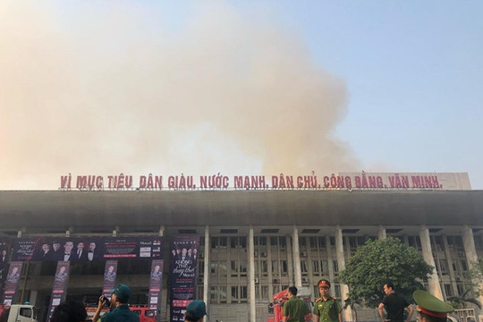 Cháy tại Cung văn hóa Hữu nghị Việt Xô