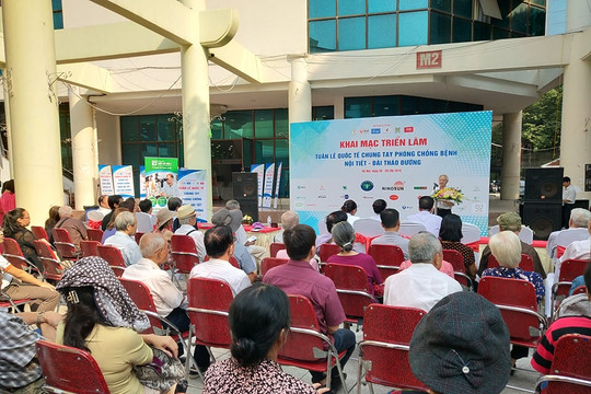 Tuần lễ quốc tế phòng chống bệnh Nội tiết - Đái tháo đường năm 2019 diễn ra tại trung tâm triển lãm Vân Hồ
