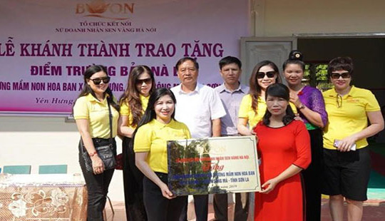 Trao 2 điểm trường mầm non tại xã vùng cao khó khăn của tỉnh Sơn La