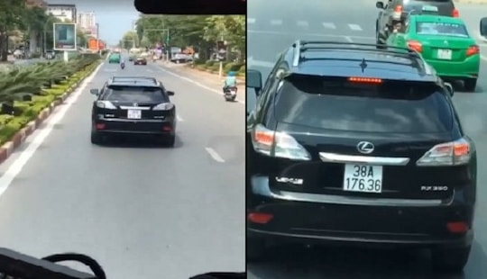 Phạt 2,5 triệu đồng, tước bằng lái tài xế xe Lexus chặn đường xe cứu hỏa