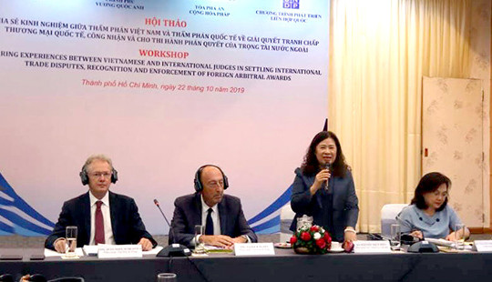 TANDTC phối hợp tổ chức hội thảo về giải quyết tranh chấp thương mại quốc tế