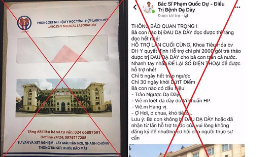 Mạo danh bác sĩ, hình ảnh bệnh viện lớn để lừa người bệnh