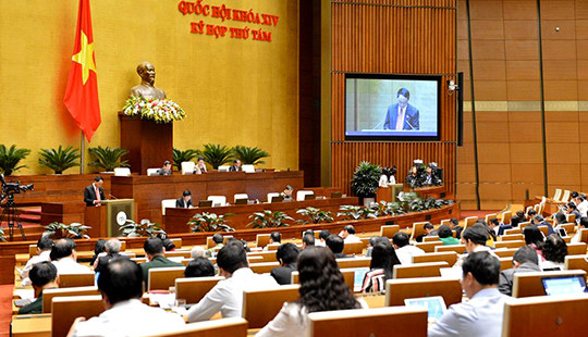 Quốc hội nghe báo cáo và thảo luận tại tổ 3 dự án Luật