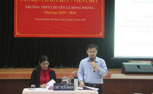Trường THPT chuyên Lê Hồng Phong TP. HCM có hiệu trưởng mới