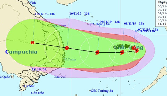 Bão số 6 sẽ là cơn bão mạnh nhất kể từ đầu mùa bão năm 2019 đến nay