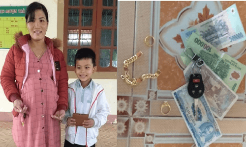 Hà Tĩnh: Nhặt được của rơi, nam sinh lớp 3 có hành động đẹp