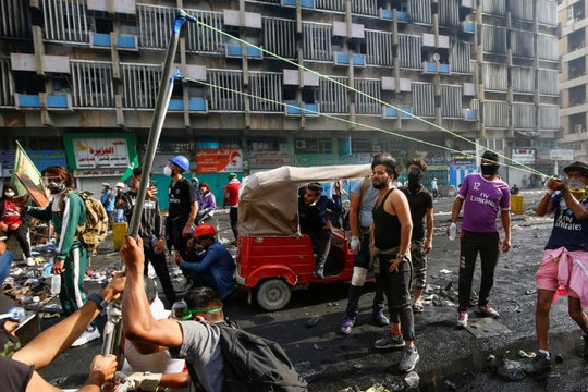 Hai người chết, 35 người bị thương trong các cuộc biểu tình ở Baghdad