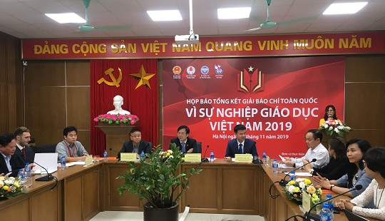 44 tác phẩm xuất sắc được trao giải Báo chí toàn quốc "Vì sự nghiệp Giáo dục Việt Nam" năm 2019