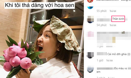 Đăng ảnh nhí nhố bên hoa sen, hot girl Trâm Anh bị anti-fan chửi thẳng: 'Thần kinh'