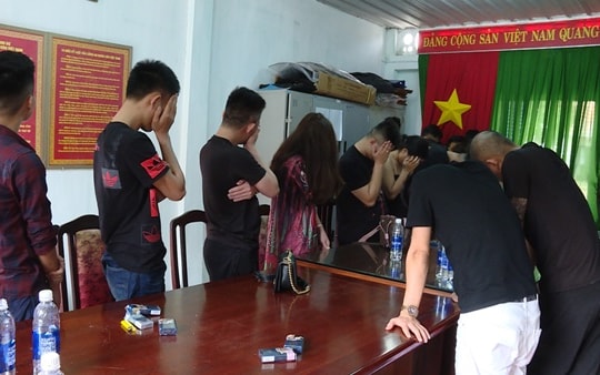14 nam, 8 nữ thuê biệt thự ở Vũng Tàu để dùng thuốc lắc
