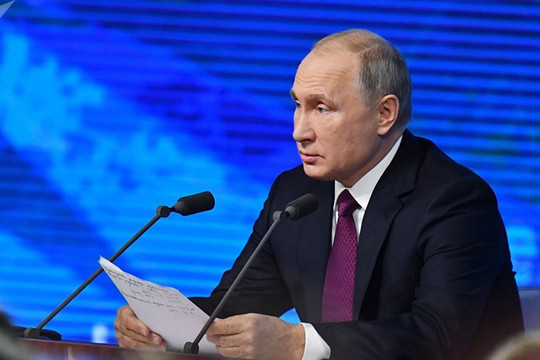 Nga chốt lịch tổ chức cuộc họp báo lớn cuối năm với Tổng thống Putin