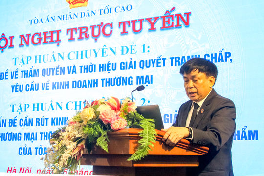 TANDTC tổ chức tập huấn về giải quyết án kinh doanh, thương mại