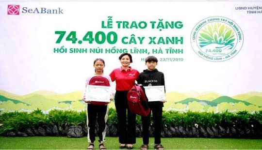 SeABank trao tặng 74.400 cây xanh hồi sinh núi Hồng Lĩnh - Hà Tĩnh