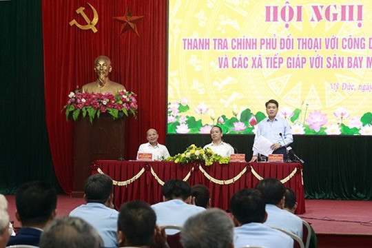 Thanh tra Chính phủ đối thoại với người dân ở Đồng Tâm