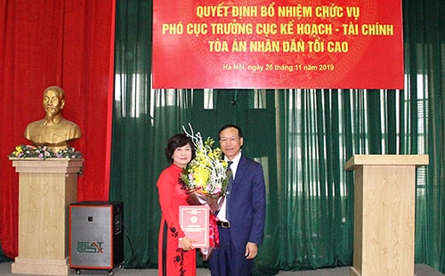 Bổ nhiệm Phó Cục trưởng Cục Kế hoạch - Tài chính TANDTC