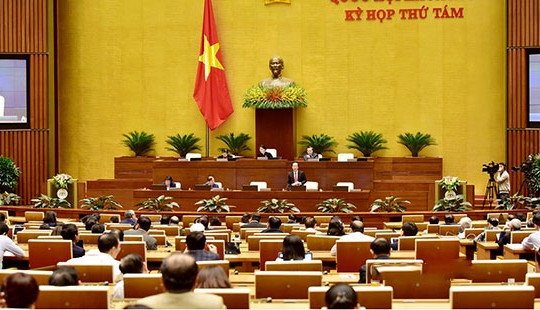 Quốc hội tiến hành biểu quyết 6 Nghị quyết