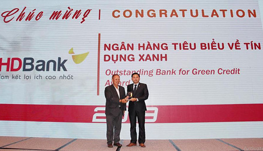HDBank nhận giải Ngân hàng Tiêu biểu về Tín dụng Xanh