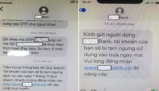 Cảnh báo thủ đoạn mới để chiếm đoạt tài sản ngân hàng của tội phạm