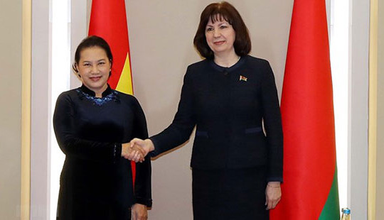Chủ tịch Quốc hội Nguyễn Thị Kim Ngân hội đàm, hội kiến các nhà lãnh đạo Belarus