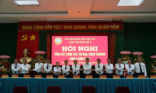 Cụm thi đua số V – TAND: Số lượng án thụ lý và giải quyết đều tăng