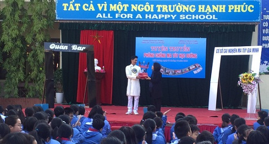 Trường THCS Lê Chân “nói không với ma túy học đường”