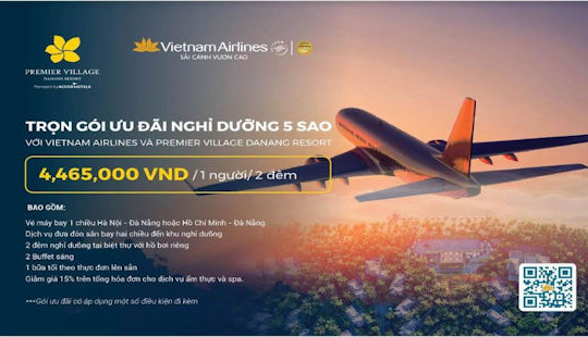 Vietnam Airlines và Premier Village Danang Resort Managed by AccorHotels tung gói ưu đãi nghỉ dưỡng siêu hấp dẫn